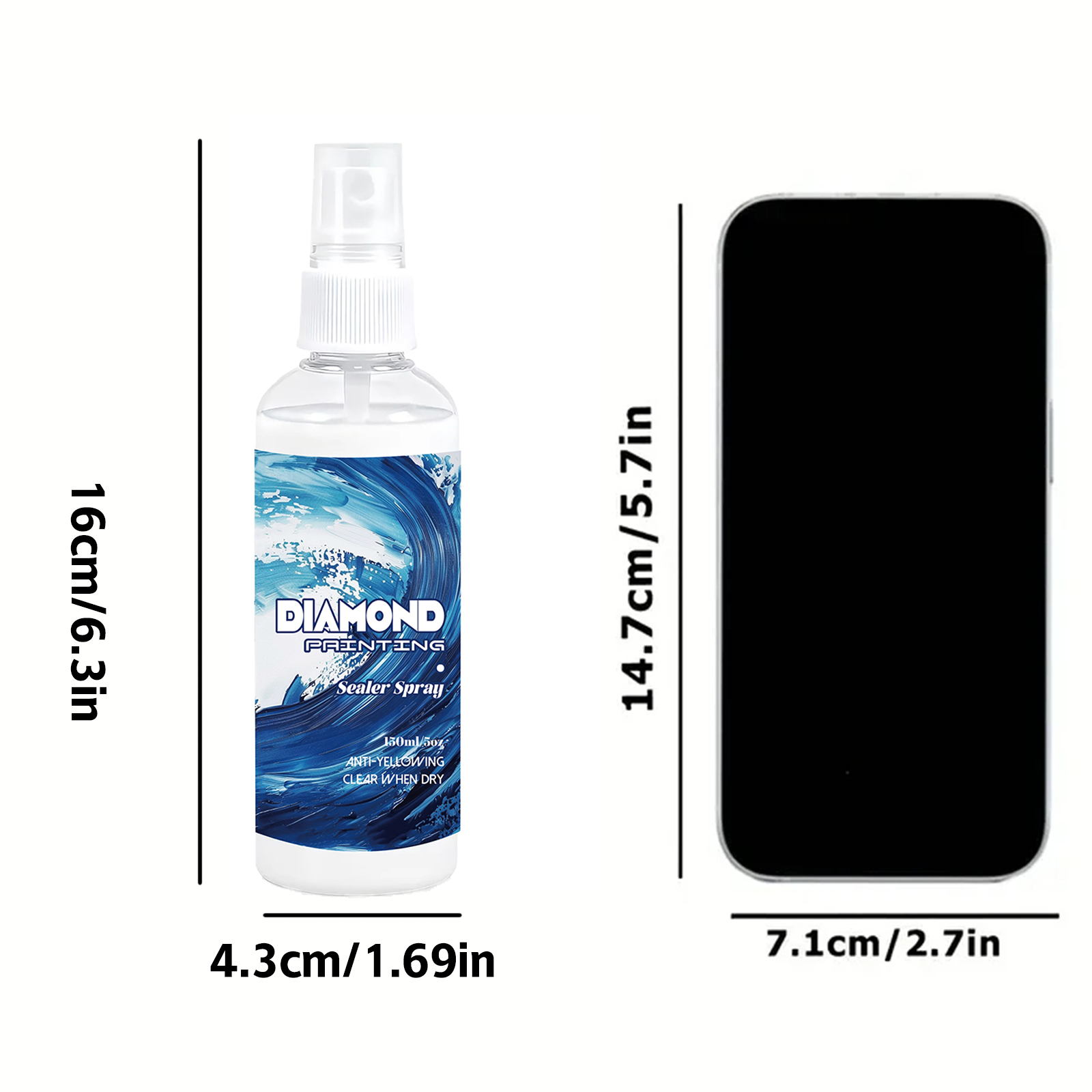 150ml Diamond Painting Sealant - đánh giá và giá Resin Art Craft