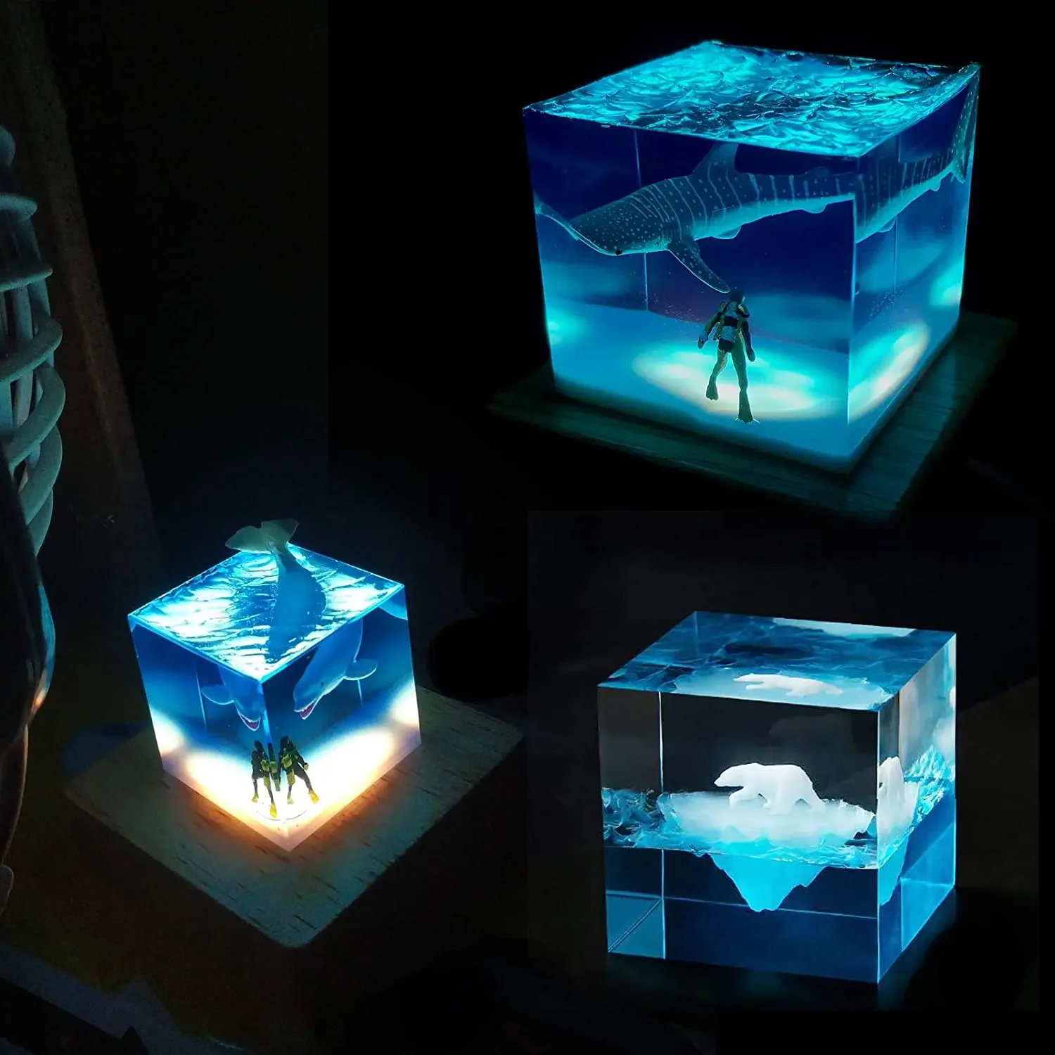 Vuông Nhựa Khuôn, Khuôn Silico - đánh giá và giá Resin Art Lamp