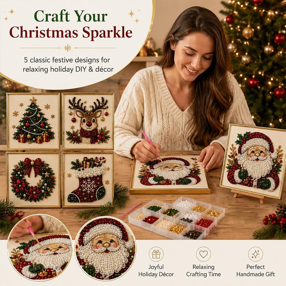 Christmas Santa Claus Pearl Ar - đánh giá và giá Resin Art Craft