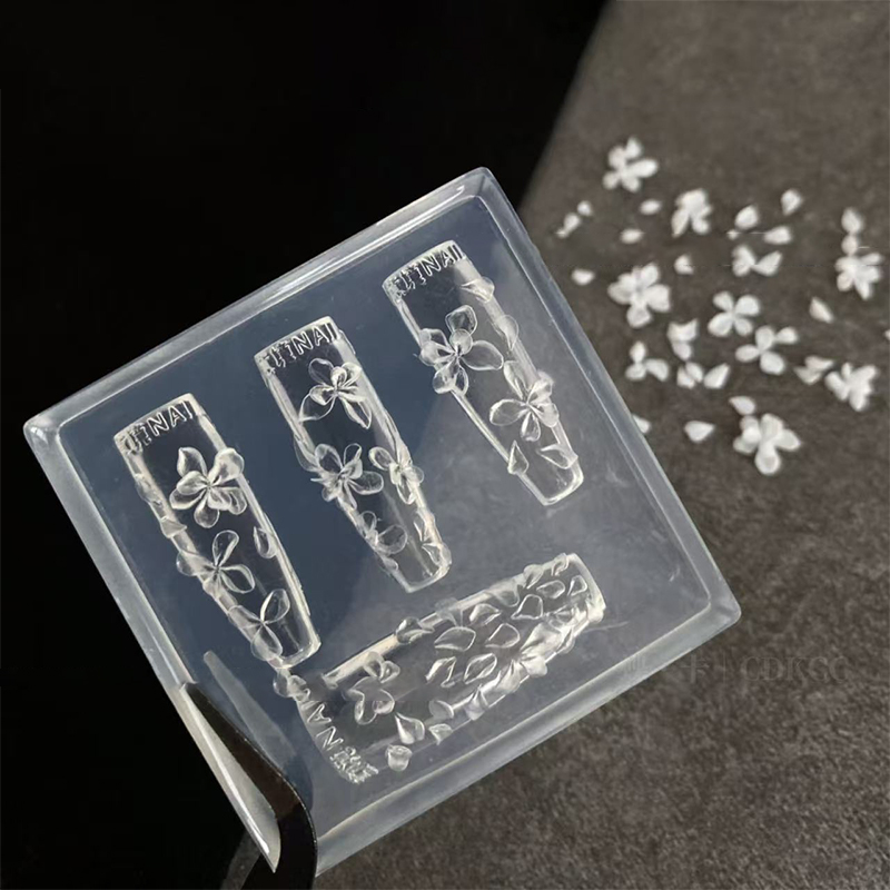【O】3D Flowers Nail Mold DIY Si - đánh giá và giá Resin Art Template
