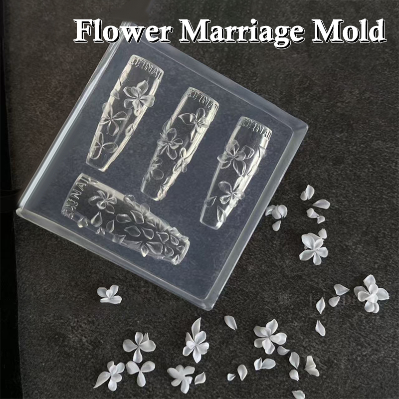 【O】3D Flowers Nail Mold DIY Si - đánh giá và giá Resin Art Template