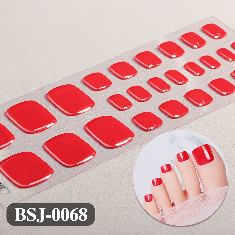 Pure Color Toe Gel Nail Sticke - đánh giá và giá Uv Lamp Nail Resin