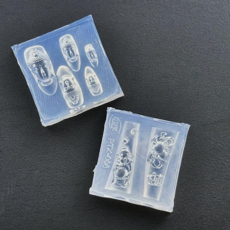 3D Acrylic Nail Art Mold Silic - đánh giá và giá Resin Art Template