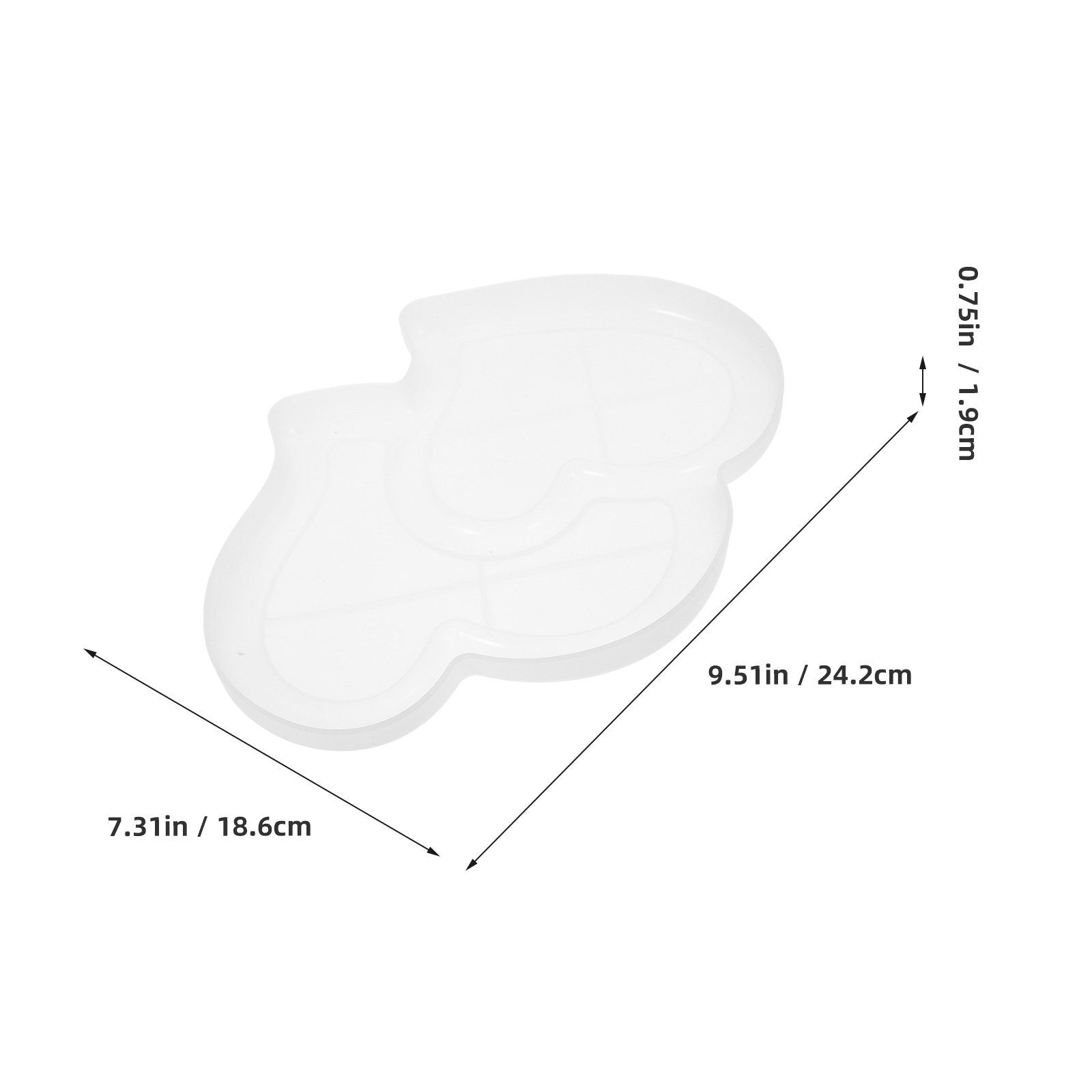 Smooth Detailed Double Heart S - đánh giá và giá Resin Art Gift For Wedding