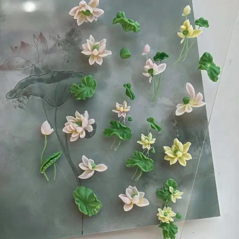 Flowers Series 3D Curved Nail  - đánh giá và giá Resin Art Template