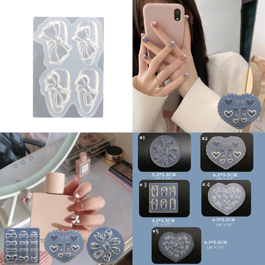 Ốp Móng Tay Khắc Khuôn Đúc Dụn - đánh giá và giá Resin Art Template