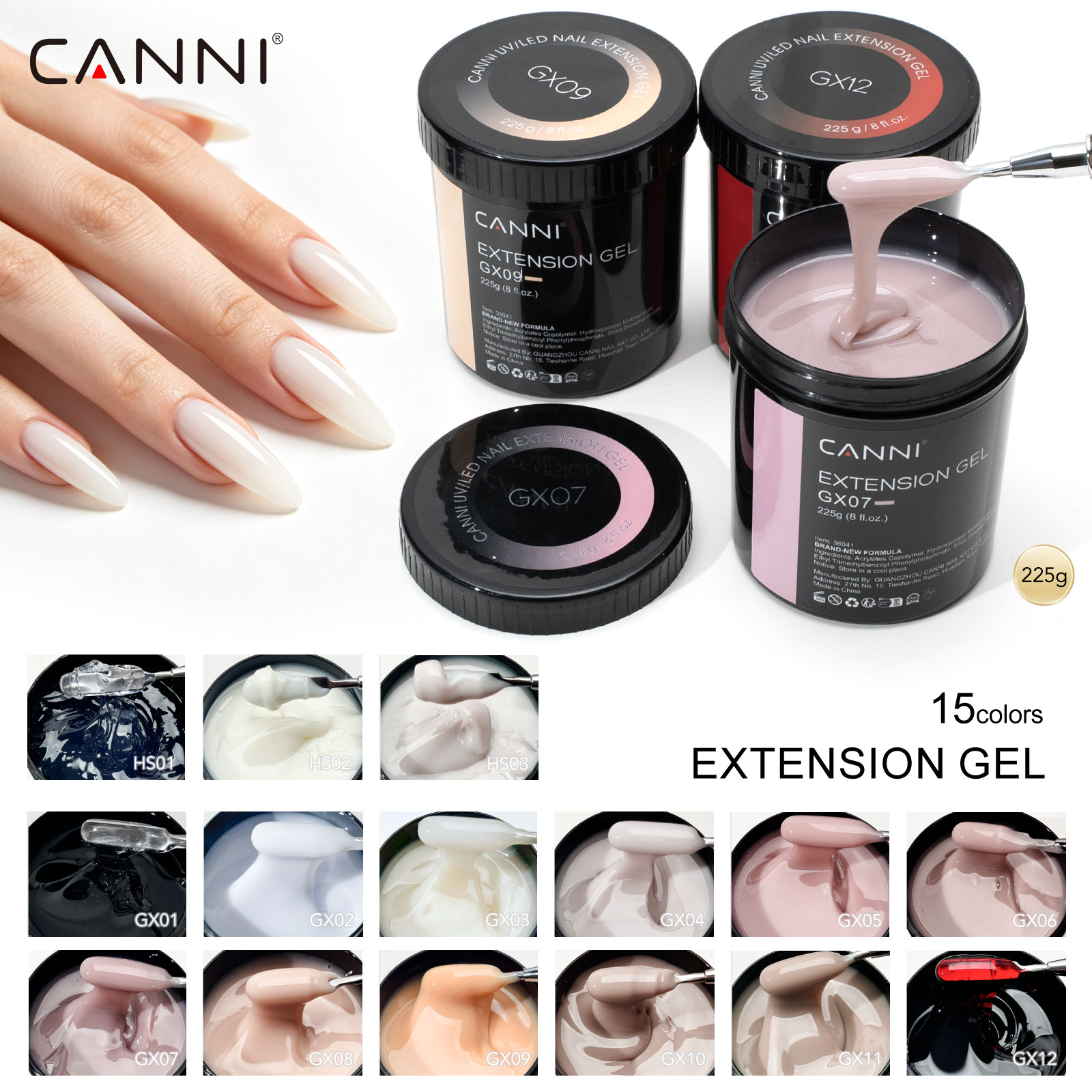 CANNI 225g Refillment Camoufla - đánh giá và giá Uv Lamp Nail Resin