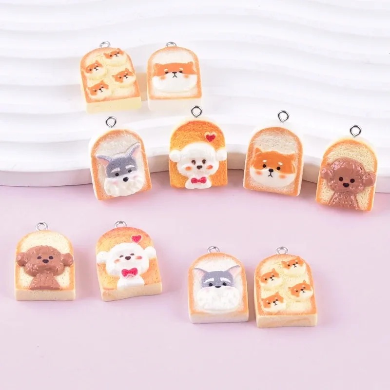 10Pcs Cute Toast Dog Resin Pen - đánh giá và giá Resin Art Craft