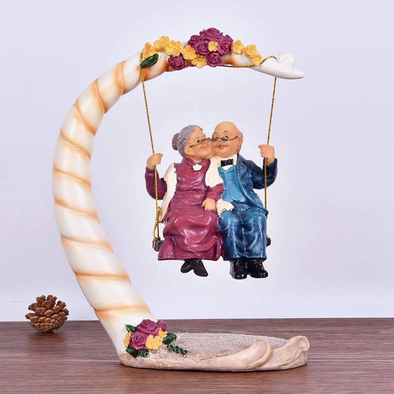 Chinese Swing Old Couples Resi - đánh giá và giá Resin Art Gift For Wedding