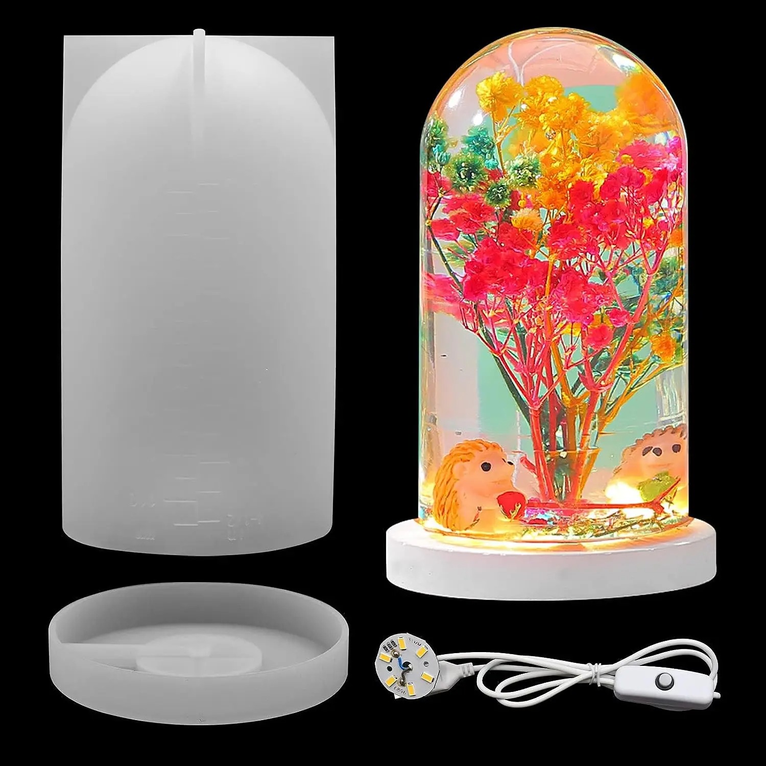 DIY Crystal Epoxy Resin Mold L - đánh giá và giá Resin Art Lamp