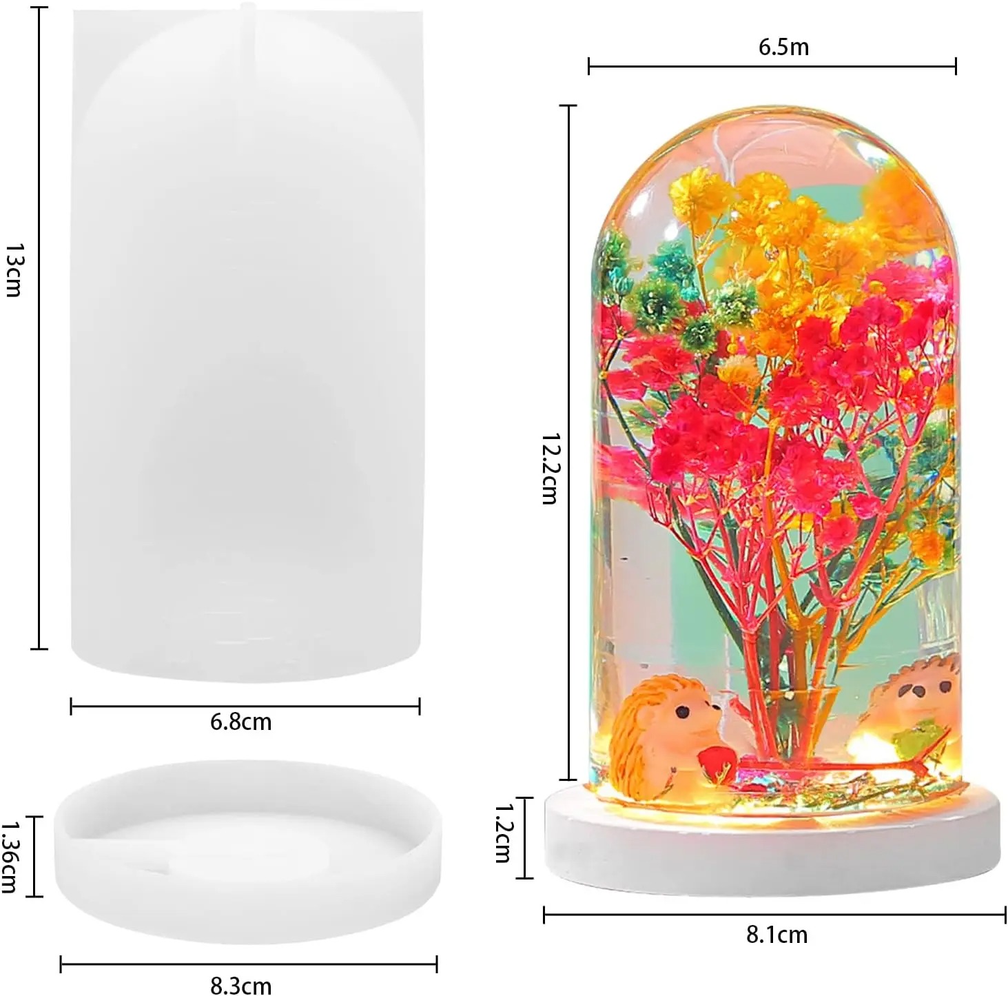 DIY Crystal Epoxy Resin Mold L - đánh giá và giá Resin Art Lamp