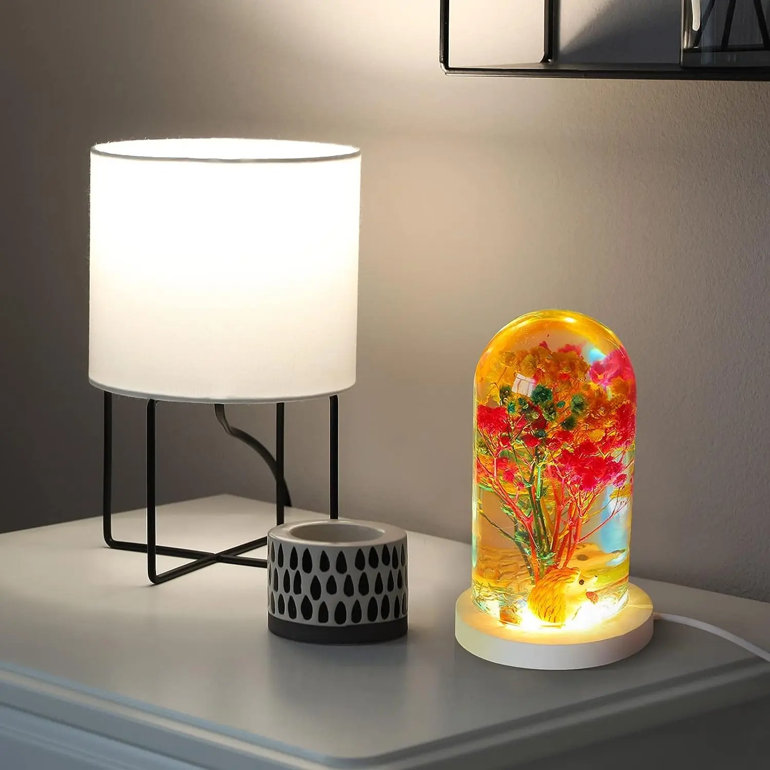 DIY Crystal Epoxy Resin Mold L - đánh giá và giá Resin Art Lamp