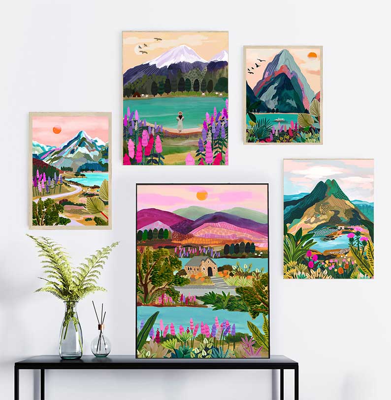 Landscape Poster New Zealand N - đánh giá và giá Resin Art New Zealand