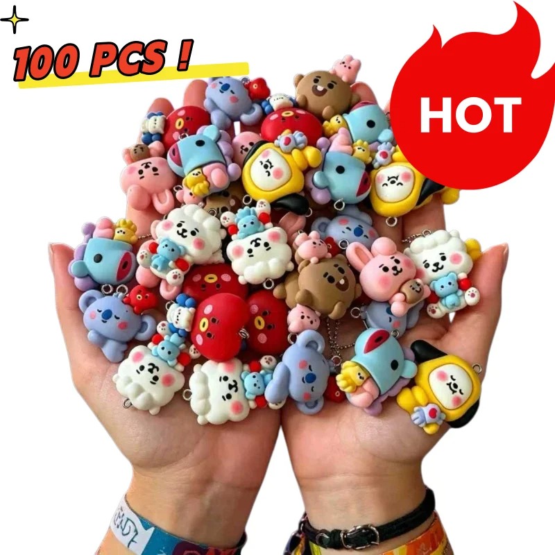 7pcs BT21 Resin Cartoon Charm  - đánh giá và giá Resin Art Craft