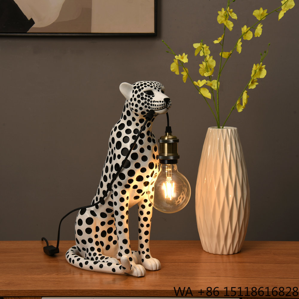 Modern Art Animal Leopard Resi - đánh giá và giá Resin Art Lamp