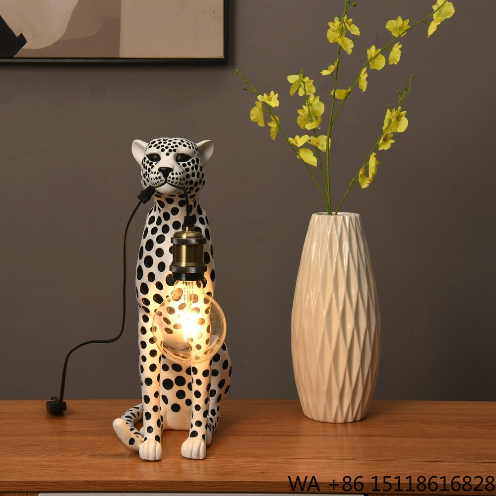 Modern Art Animal Leopard Resi - đánh giá và giá Resin Art Lamp