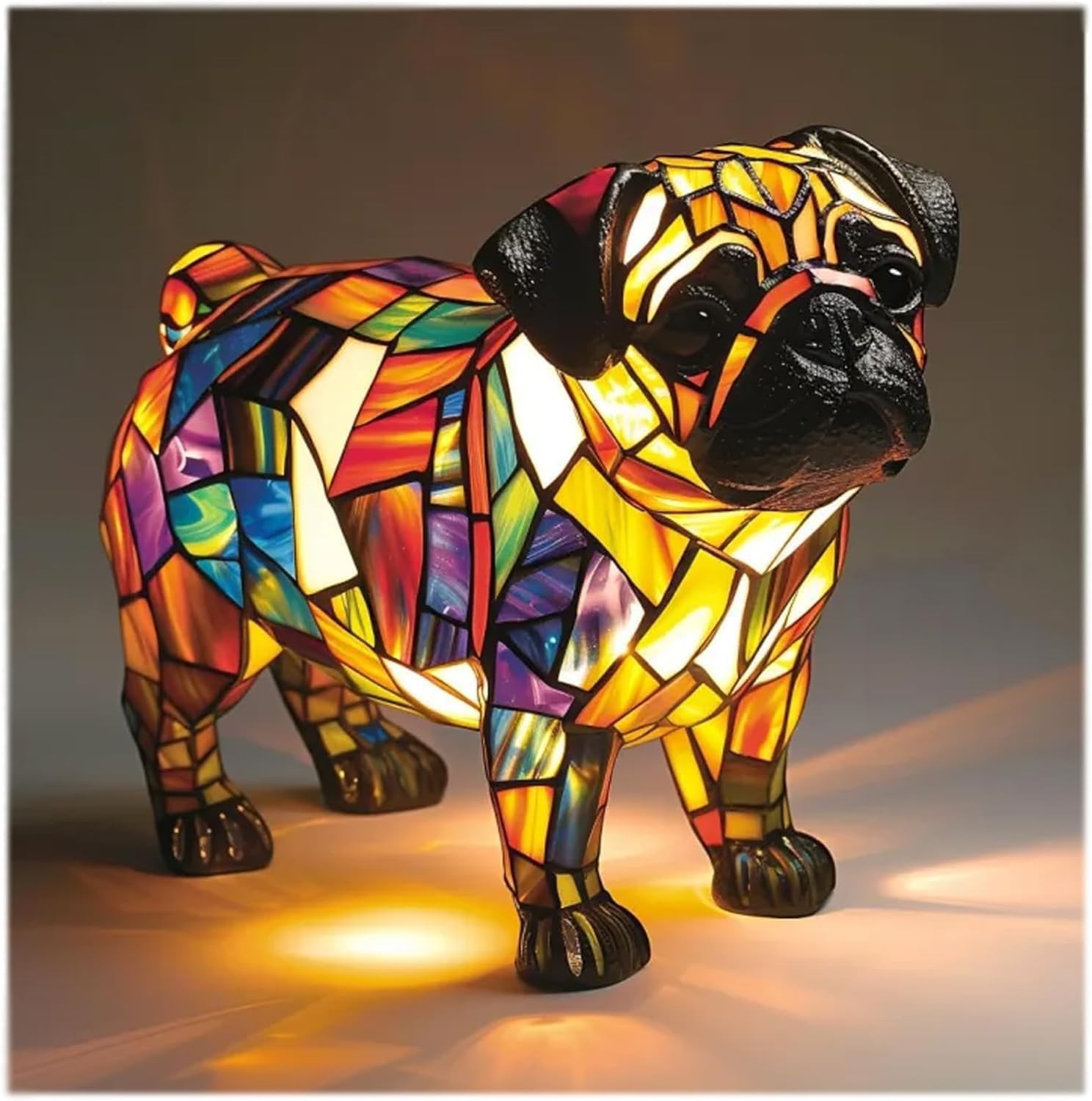 Led Table Lamp With A Color-bl - đánh giá và giá Resin Art Lamp