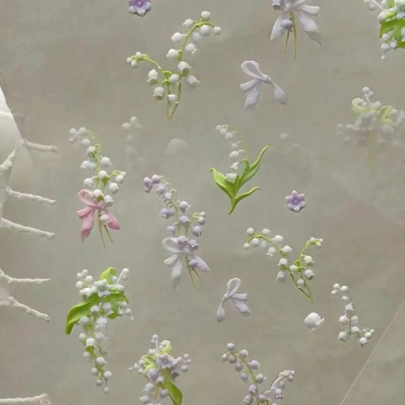 Flowers Series 3D Curved Nail  - đánh giá và giá Resin Art Template